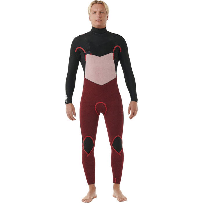 2024 Rip Curl Mens Dawn Patrol 4/3mm Chest Zip Wetsuit 157MFS - Navy